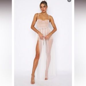 White Fox Boutique totally banging white maxi dress